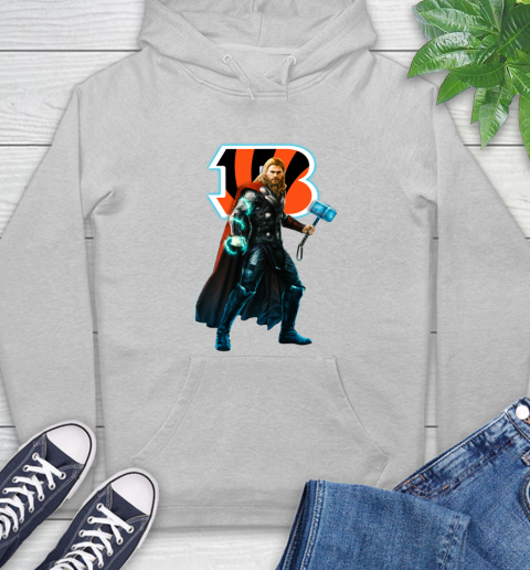NFL Thor Avengers Endgame Football Cincinnati Bengals Hoodie 6