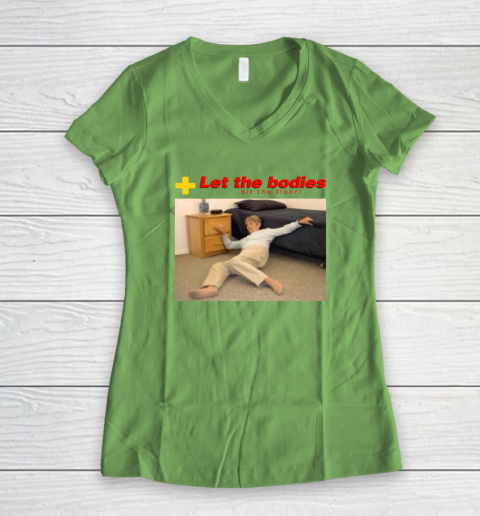 Let The Bodies Hit The Floor Women's V-Neck T-Shirt 4