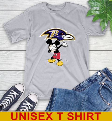 Baltimore Ravens NFL Football Dabbing Mickey Disney Sports T-Shirt 6