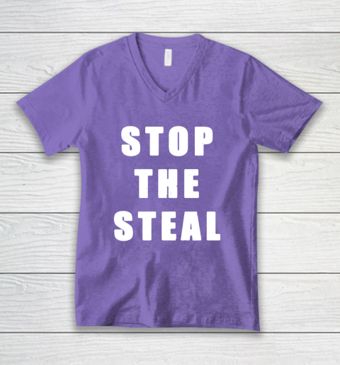 Stop The Steal V-Neck T-Shirt 8