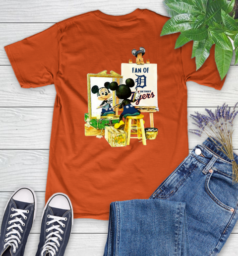 MLB Baseball Detroit Tigers Mickey Drawing Shirt 84
