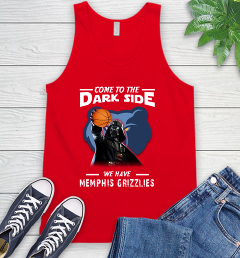 NBA Come To The Dark Side We Have Memphis Grizzlies Star Wars Darth Vader Basketball Tank Top 5