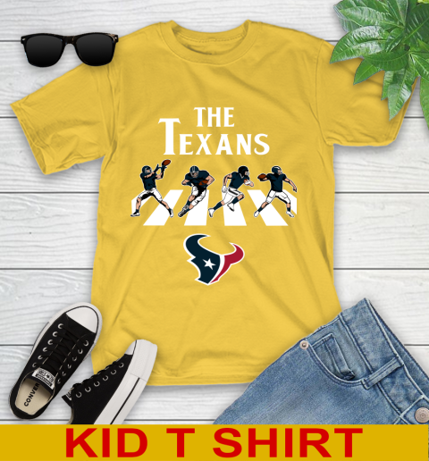 NFL Football Houston Texans The Beatles Rock Band Shirt Youth T-Shirt 9