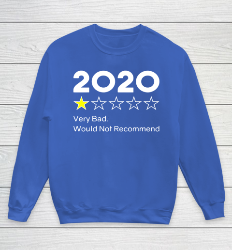 2020 One Star Very Bad Would Not Recommend Youth Sweatshirt 6