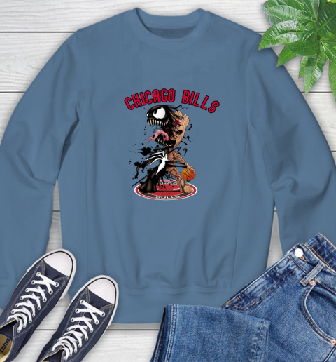 NBA Chicago Bulls Basketball Venom Groot Guardians Of The Galaxy Sweatshirt 7