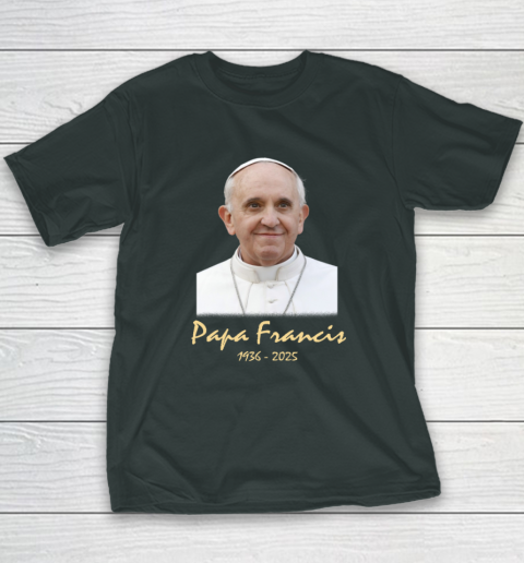 Rip Papa Pope Francis 2036  2025 Youth T-Shirt 3