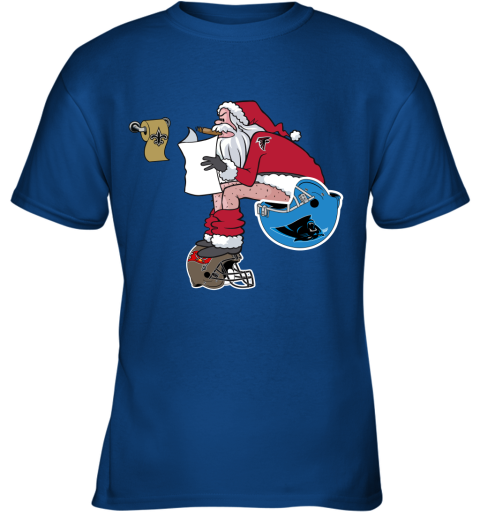 Santa Claus Atlanta Falcons Shit On Other Teams Christmas Youth T-Shirt