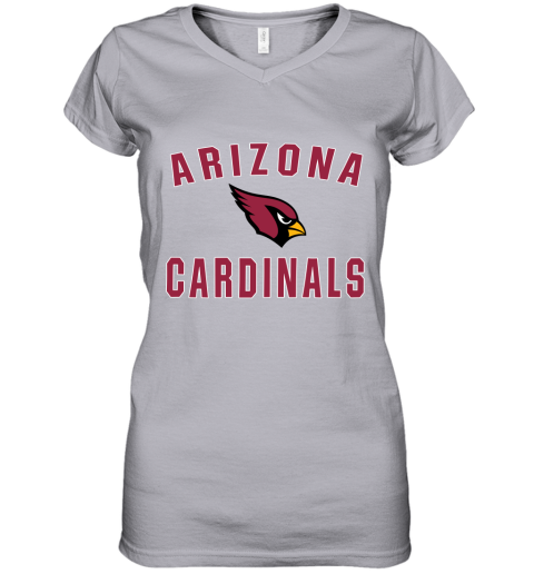 ml8p arizona cardinals nfl line by fanatics branded gray victory women v neck t shirt 39 front sport grey