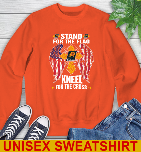 NBA Basketball Phoenix Suns Stand For Flag Kneel For The Cross Shirt Sweatshirt 3