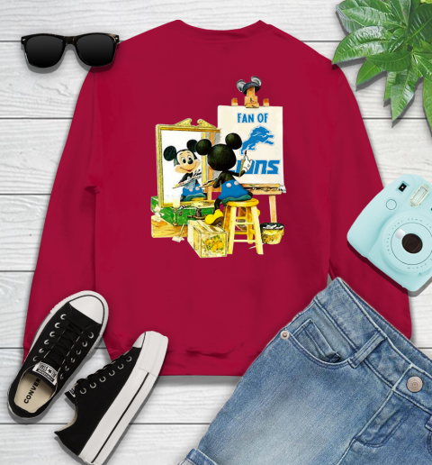 NFL Football Detroit Lions Mickey Drawing Shirt 32