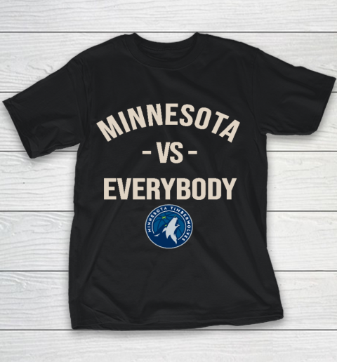 Minnesota Timberwolves Vs Everybody Youth T-Shirt