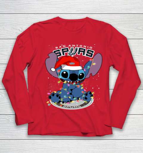 San Antonio Spurs NBA noel stitch Basketball Christmas Youth Long Sleeve 7
