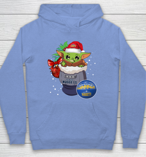Denver Nuggets Christmas Baby Yoda Star Wars Funny Happy NBA Hoodie 11