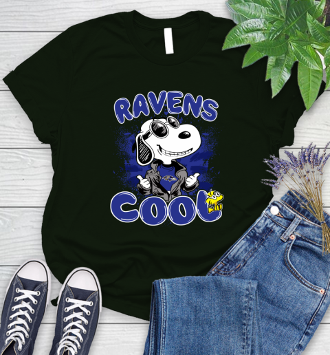 NFL Football Baltimore Ravens Cool Snoopy Shirt Women's T-Shirt 5
