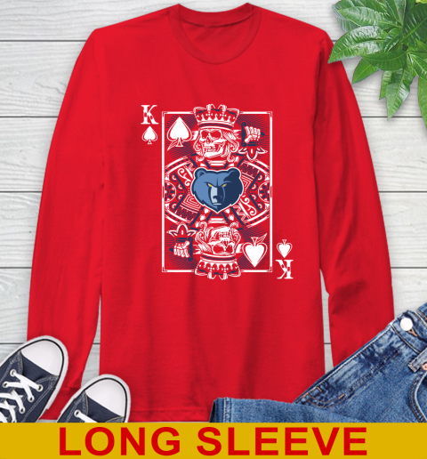 Memphis Grizzlies NBA Basketball The King Of Spades Death Cards Shirt Long Sleeve T-Shirt 12