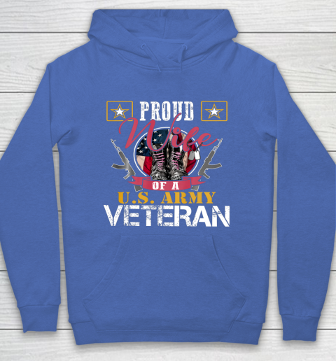 Veteran Shirt Vintage Proud Wife Of A U S Army Veteran Hoodie 6