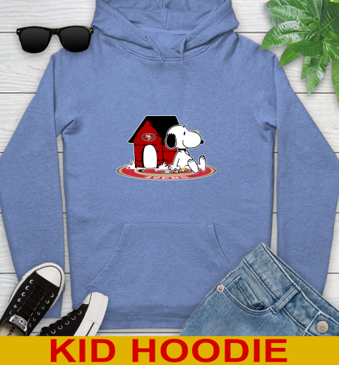 NFL Football San Francisco 49ers Snoopy The Peanuts Movie Shirt Youth Hoodie 12