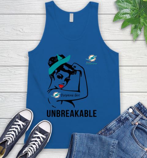 NFL Miami Dolphins Girl Unbreakable Football Sports Tank Top 3