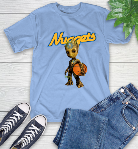 Denver Nuggets NBA Basketball Groot Marvel Guardians Of The Galaxy T-Shirt 11