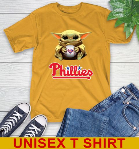 MLB Baseball Philadelphia Phillies Star Wars Baby Yoda Shirt 3
