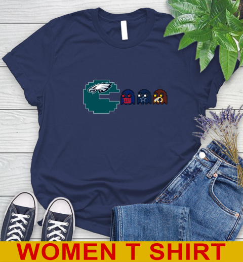 Philadelphia Eagles NFL Football Pac Man Champion Women's T-Shirt 12