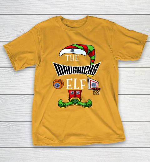 Dallas Mavericks Christmas ELF Funny NBA T-Shirt 2