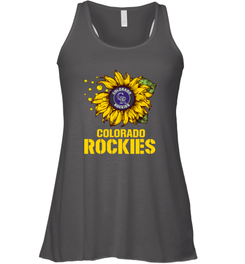 Colorado Rockiers Sunflower MLB Baseball Racerback Tank