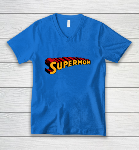 Super mom Superhero Mom for Super Mom V-Neck T-Shirt 6
