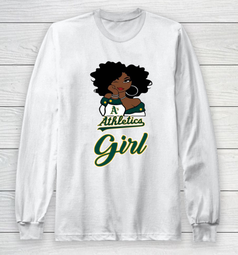 Oakland Athleticss Girl MLB Long Sleeve T-Shirt 2