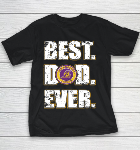 NBA Los Angeles Lakers Basketball Best Dad Ever Family Shirt Youth T-Shirt