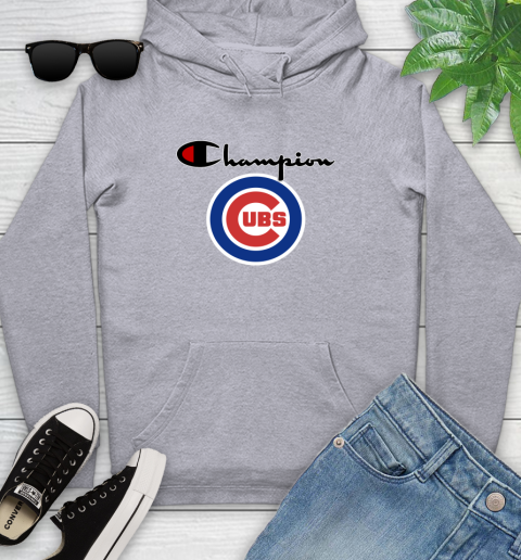 MLB Baseball Chicago Cubs Champion Shirt Youth Hoodie 4