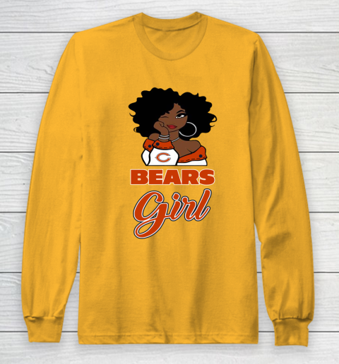 Chicago Bears Girl NFL Long Sleeve T-Shirt 3