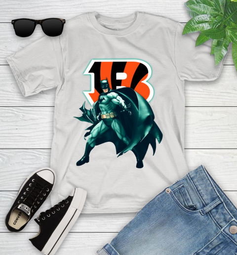 NFL Batman Football Sports Cincinnati Bengals Youth T-Shirt