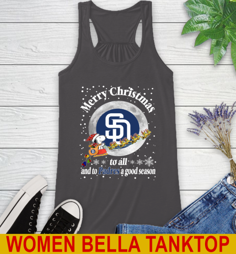San Diego Padres Merry Christmas To All And To Padres A Good Season MLB Baseball Sports Racerback Tank 10