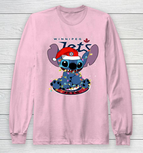 Winnipeg Jets NHL Hockey noel stitch Christmas Long Sleeve T-Shirt 6