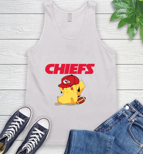 NFL Pikachu Football Sports Kansas City Chiefs Tank Top