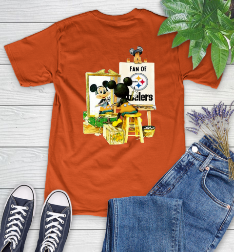 NFL Football Pittsburgh Steelers Mickey Drawing Shirt 84
