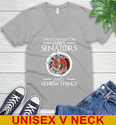 Ottawa Senators NHL Hockey That's What I Do I Love My Team And I Know Things Game Of Thrones 49
