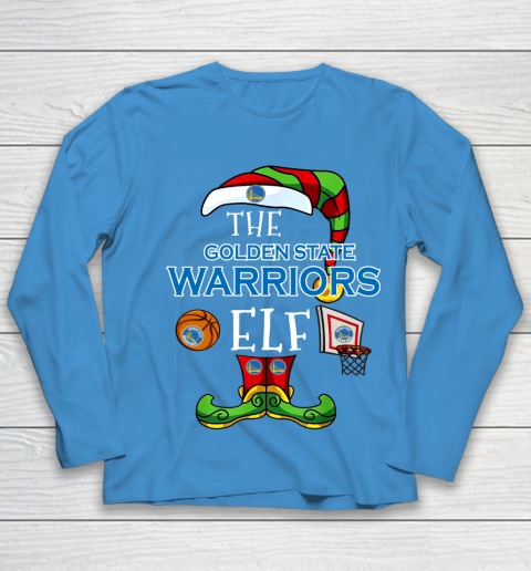 Golden State Warriors Christmas ELF Funny NBA Youth Long Sleeve
