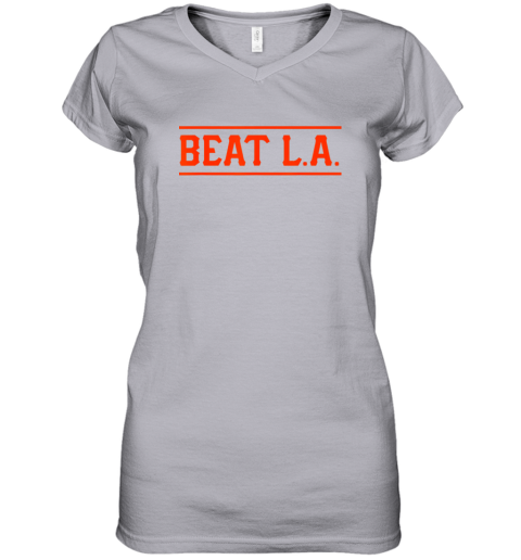 qxsl san francisco baseball vintage sf the city giant women v neck t shirt 39 front sport grey