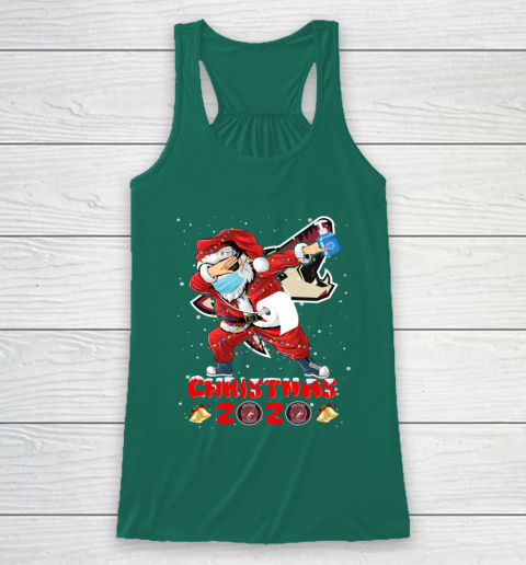 Arizona Coyotes Funny Santa Claus Dabbing Christmas 2020 NHL Racerback Tank 5