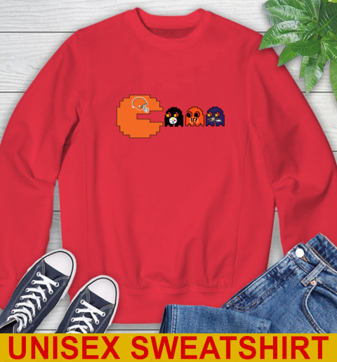 Cleveland Browns NFL Football Pac Man Champion Sweatshirt 10