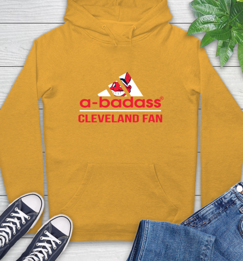 MLB A Badass Cleveland Indians Fan Adidas Baseball Sports Hoodie 2