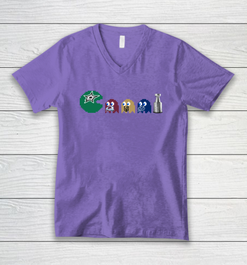 Dallas Stars x Pacman Create History For Stanley Cup V-Neck T-Shirt 9
