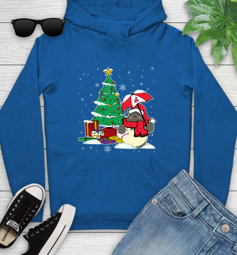Cleveland Indians MLB Baseball Cute Tonari No Totoro Christmas Sports Youth Hoodie 11