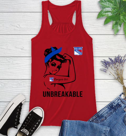 NHL New York Rangers Girl Unbreakable Hockey Sports Racerback Tank 4