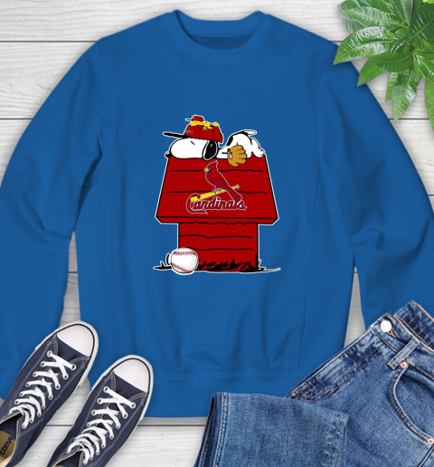 MLB St.Louis Cardinals Snoopy Woodstock The Peanuts Movie Baseball T Shirt Sweatshirt 8