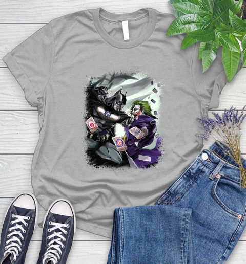 San Diego Padres MLB Baseball Batman Fighting Joker DC Comics Women's T-Shirt 5