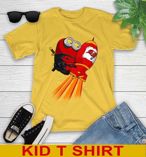 NFL Football Tampa Bay Buccaneers Deadpool Minion Marvel Shirt Youth T-Shirt 9