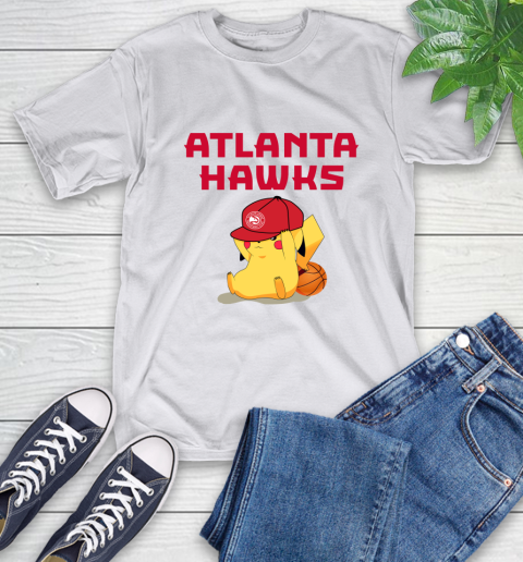 NBA Pikachu Basketball Sports Atlanta Hawks T-Shirt 12